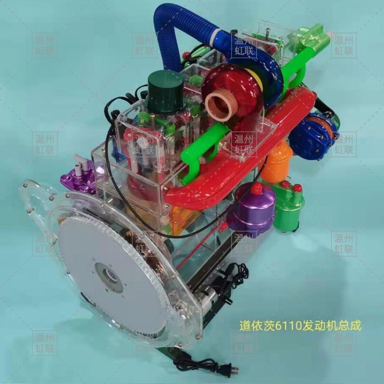 柴油道依茨6110发动机透明模型亚克力制作
