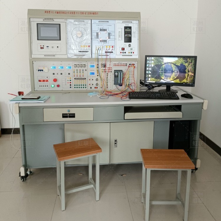 HL-X08A网络型PLC可编程控制综合实训装置（PLC+变频+电气控制+触摸屏