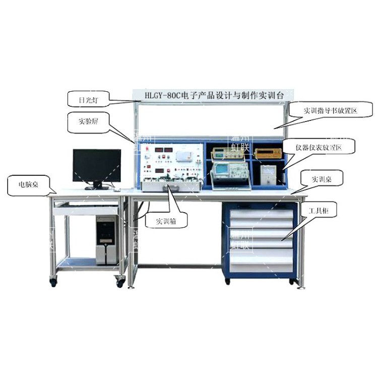 HLGY-80C型可编程器件电子产品设计与制作实训考核设备