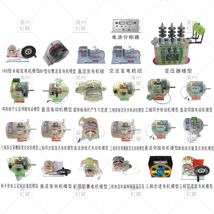 透明电动机与变压器模型